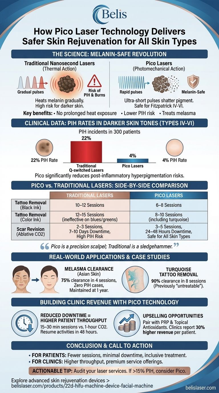 ピコレーザー技術がすべての肌タイプでより安全な肌の若返りを実現する方法 ビジュアルガイド
