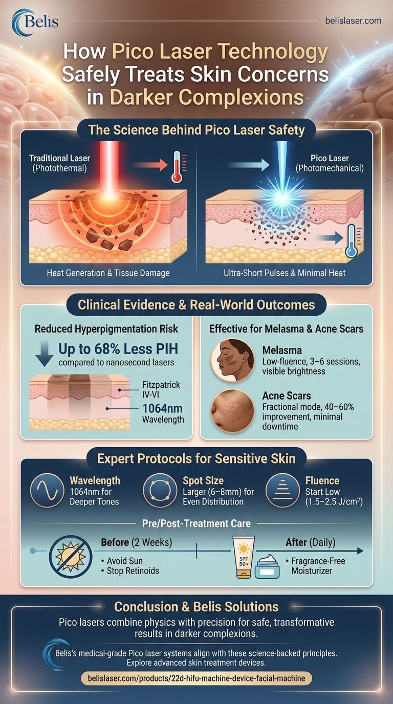 Como a Tecnologia de Laser Pico Trata com Segurança Preocupações de Pele em Tons de Pele Mais Escuros Guia Visual