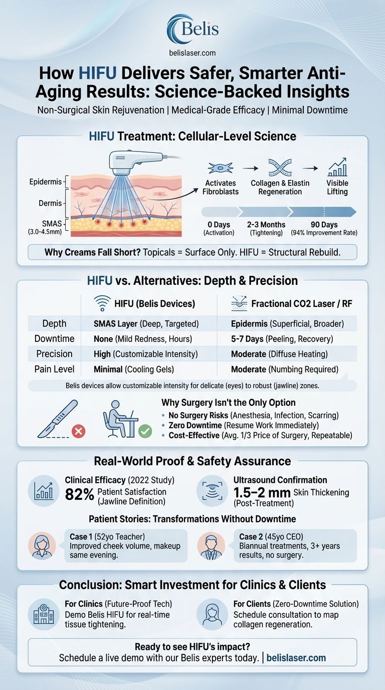 Come l'HIFU offre risultati anti-invecchiamento più sicuri e intelligenti: approfondimenti basati sulla scienza Guida Visiva