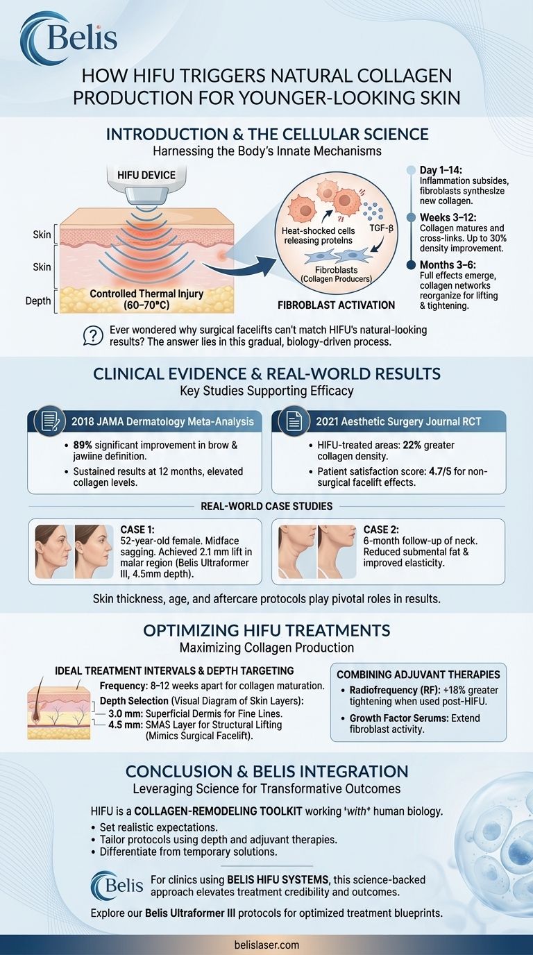 How HIFU Triggers Natural Collagen Production for Younger-Looking Skin Visual Guide