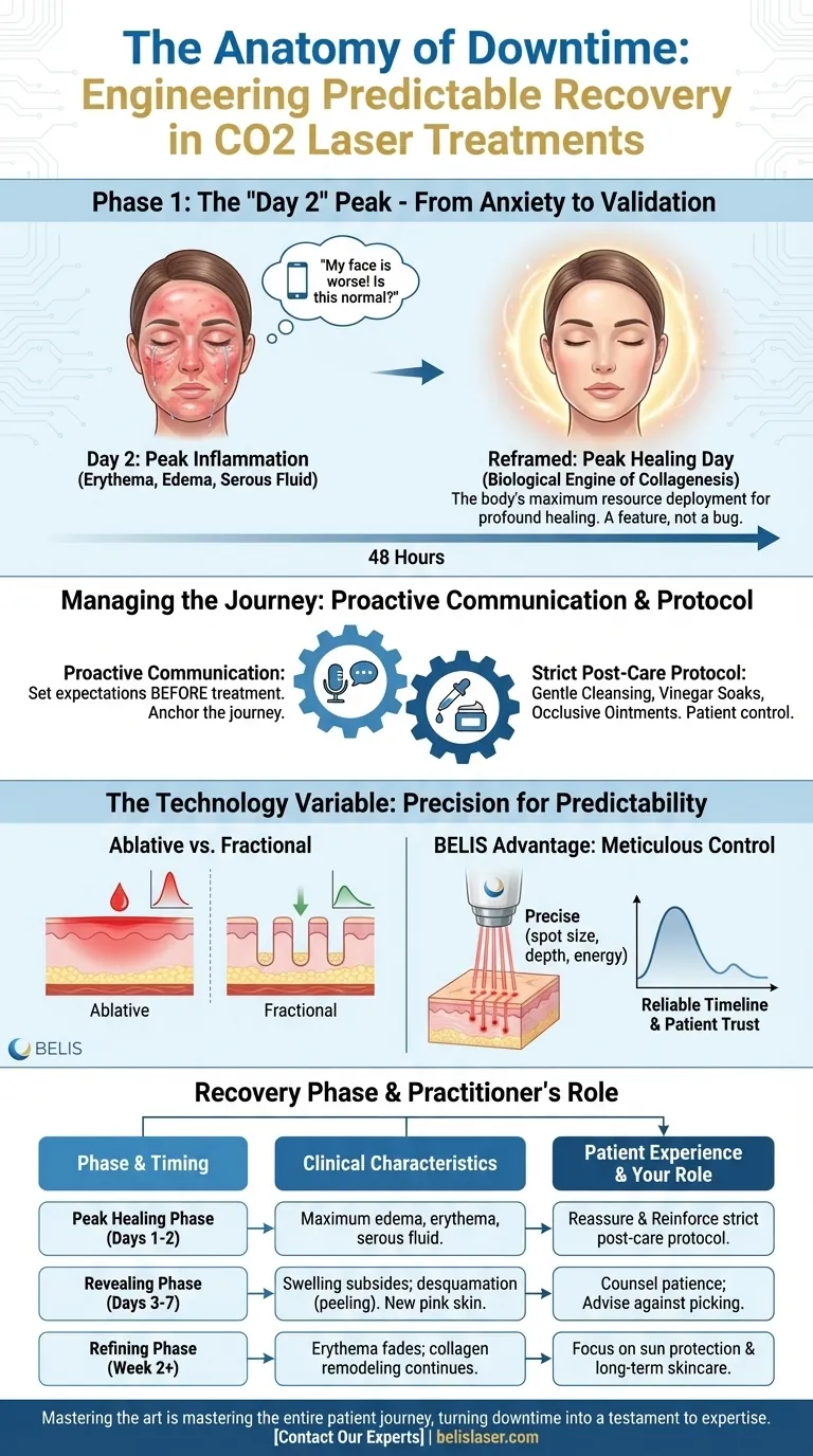 CO2 레이저 시술 시 예상 가능한 회복: 다운타임의 해부학 시각적 가이드