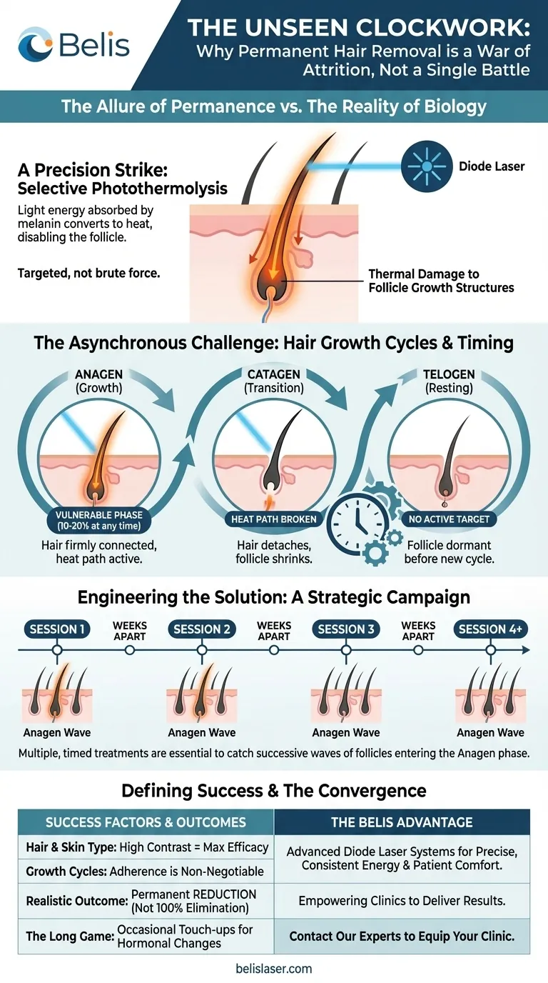 The Unseen Clockwork: Why Permanent Hair Removal is a War of Attrition, Not a Single Battle Visual Guide
