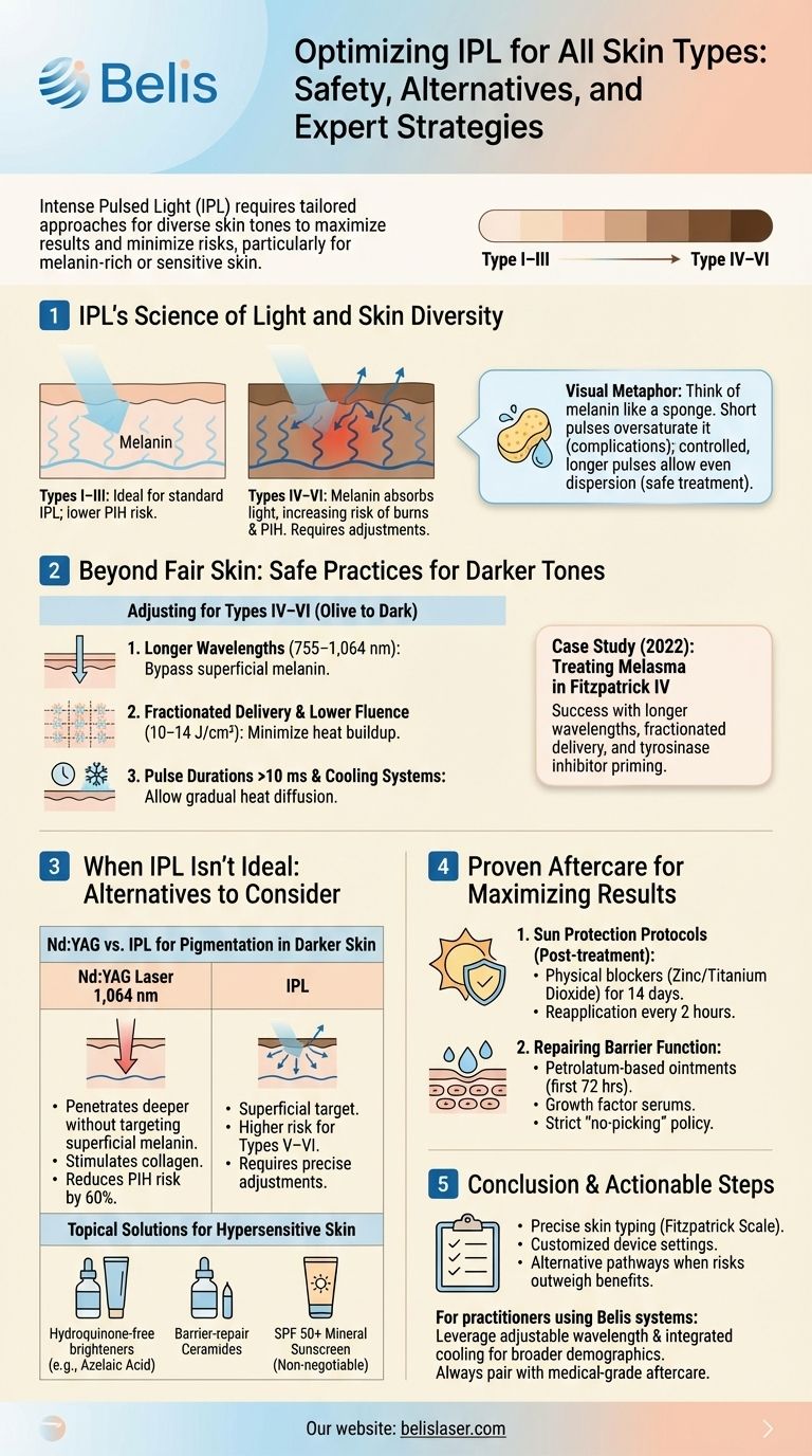 Optimizing IPL for All Skin Types: Safety, Alternatives, and Expert Strategies Visual Guide