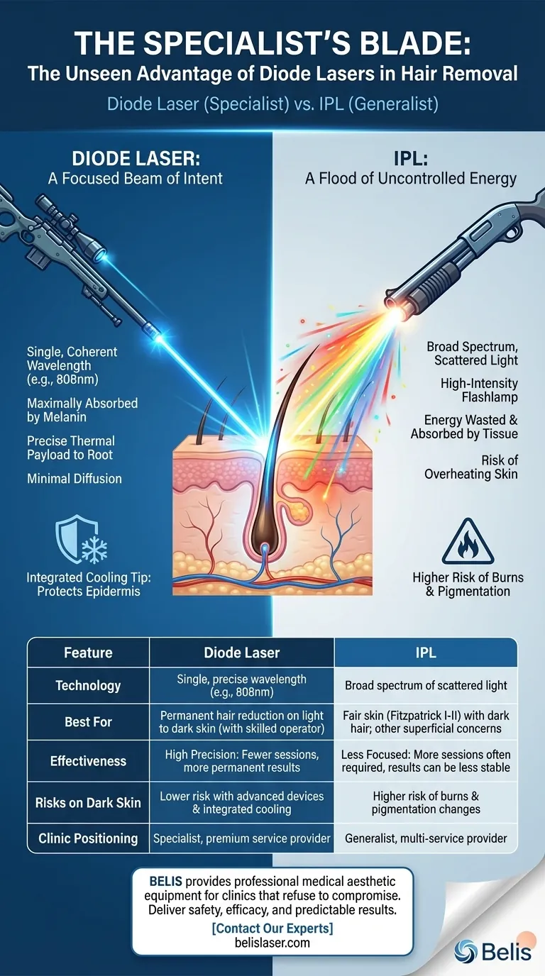 전문가의 칼날: 제모 시 다이오드 레이저의 숨겨진 이점 시각적 가이드