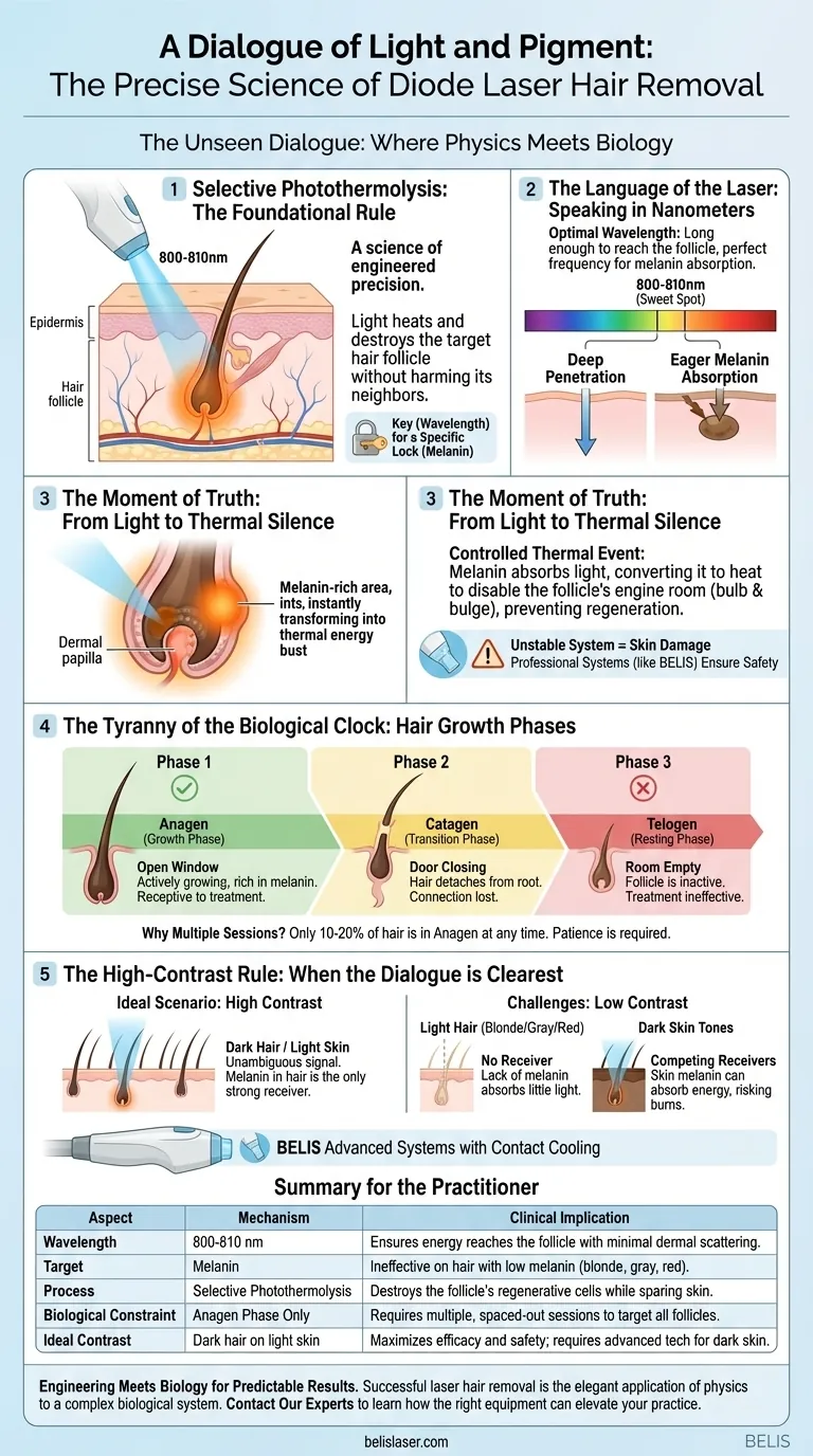 빛과 색소의 대화: 다이오드 레이저 제모의 정밀 과학 시각적 가이드