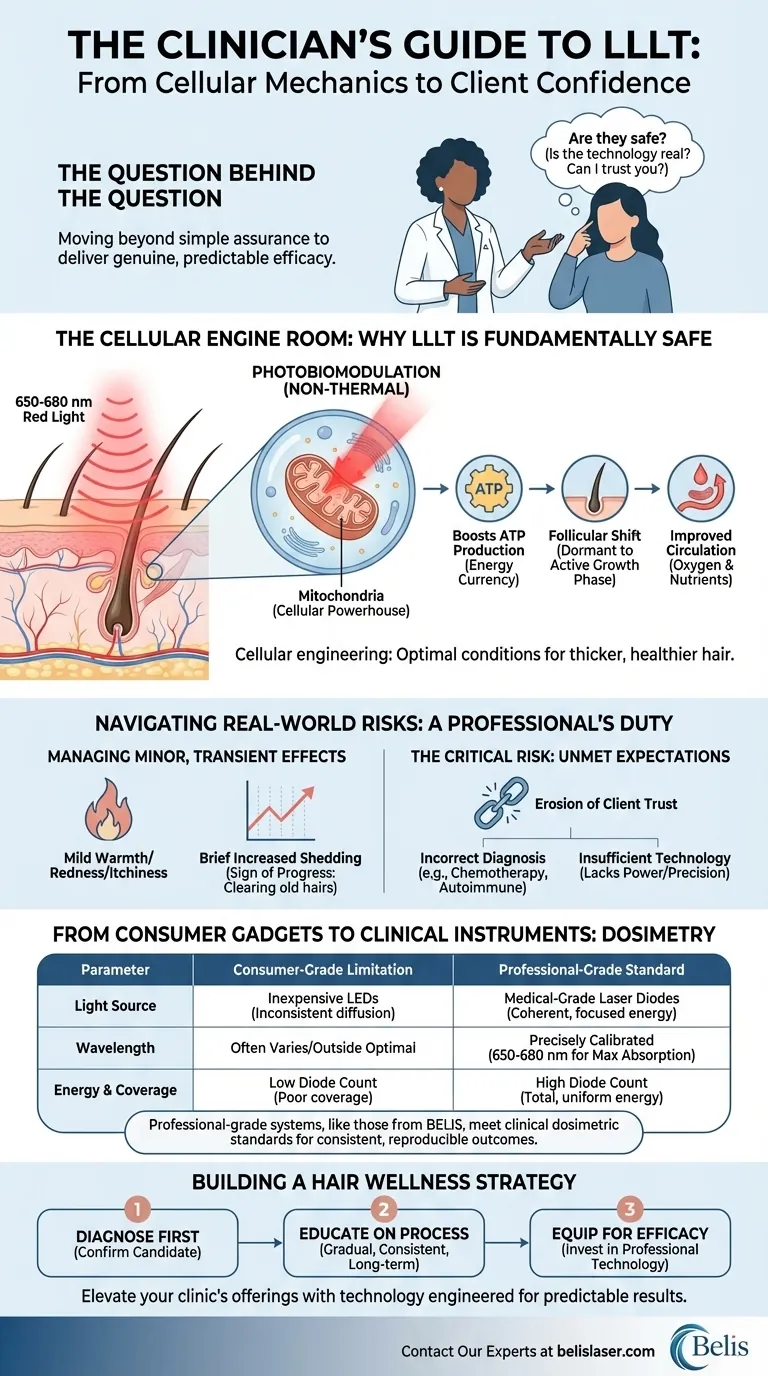 O Guia do Profissional de Saúde para LLLT: Da Mecânica Celular à Confiança do Cliente Guia Visual