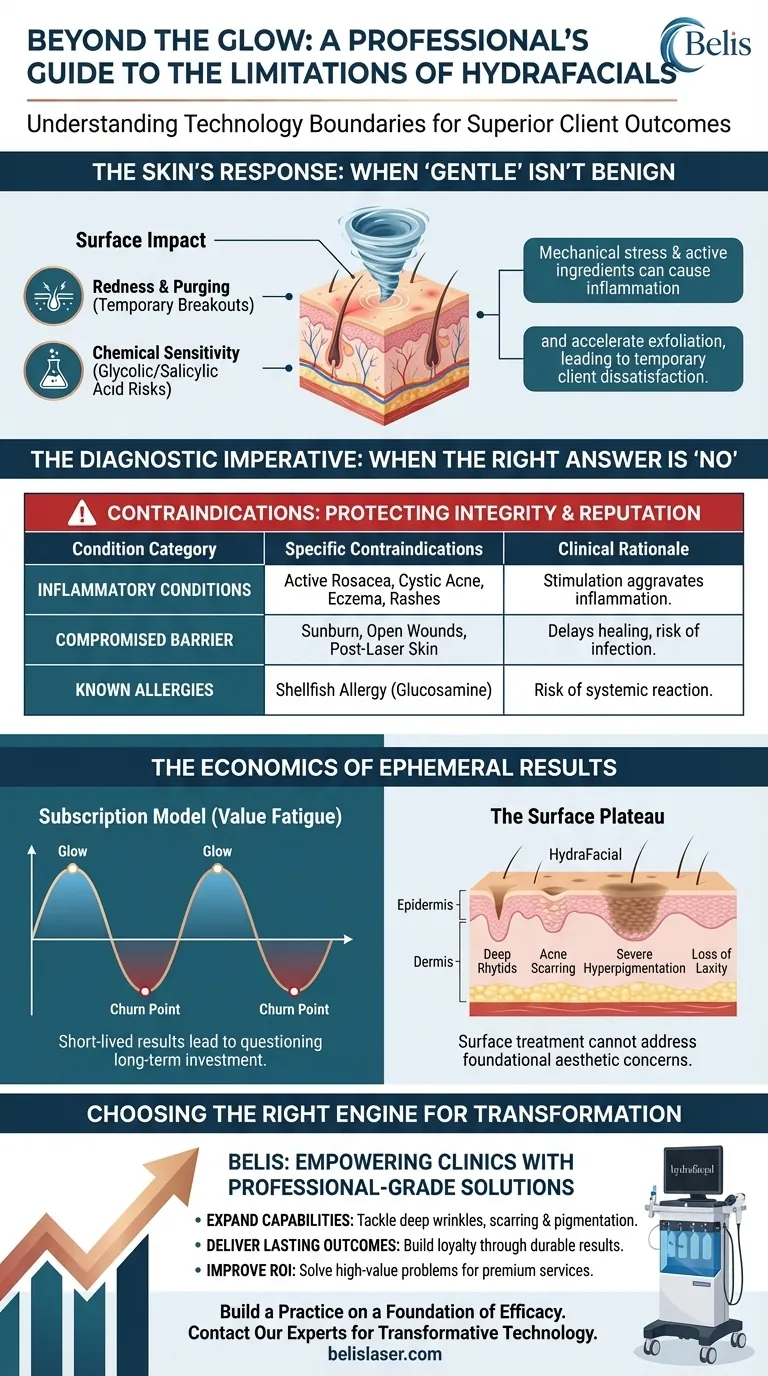 Beyond the Glow: A Professional's Guide to the Limitations of HydraFacials Visual Guide
