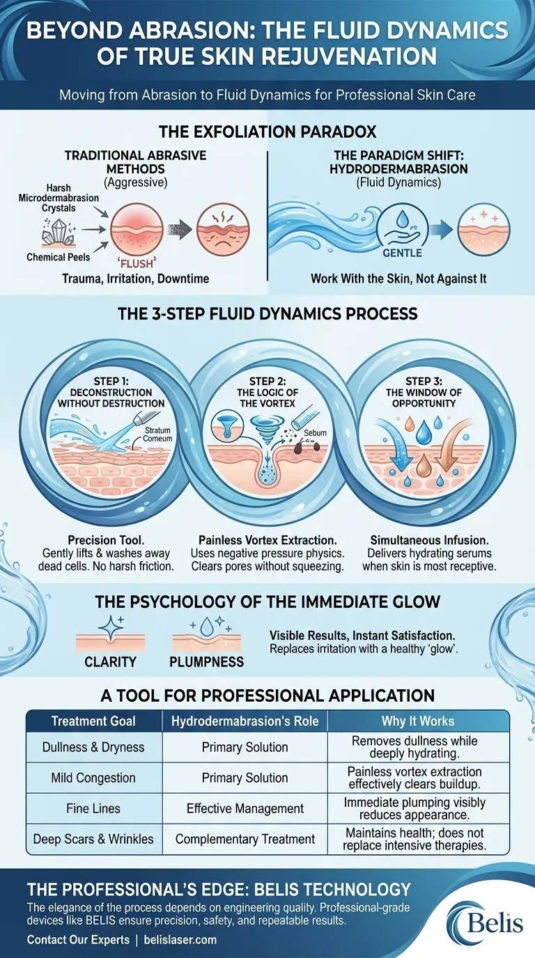 Para Além da Abrasão: A Dinâmica de Fluidos da Verdadeira Rejuvenescimento da Pele Guia Visual