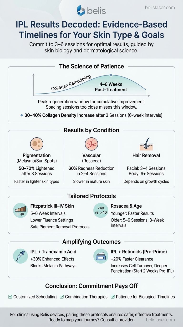 IPL Results Decoded: Evidence-Based Timelines for Your Skin Type & Goals Visual Guide