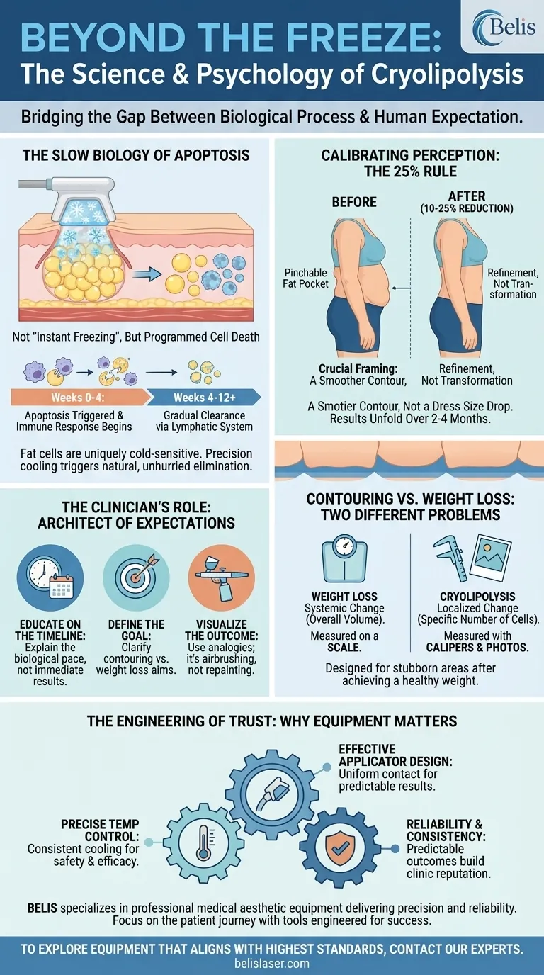 ما وراء التجمد: علم ونفسية تبريد الدهون دليل مرئي