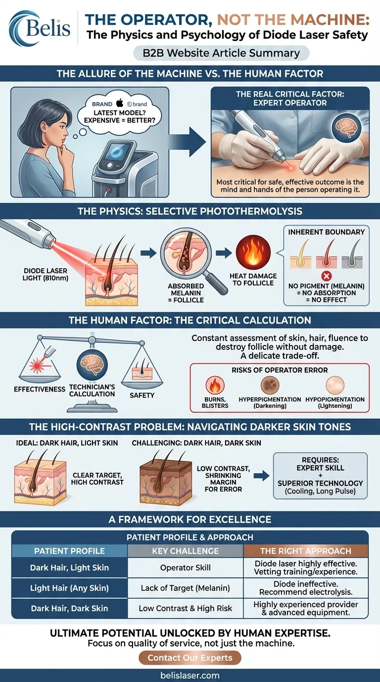O Operador, Não a Máquina: A Física e a Psicologia da Segurança em Lasers de Diodo Guia Visual