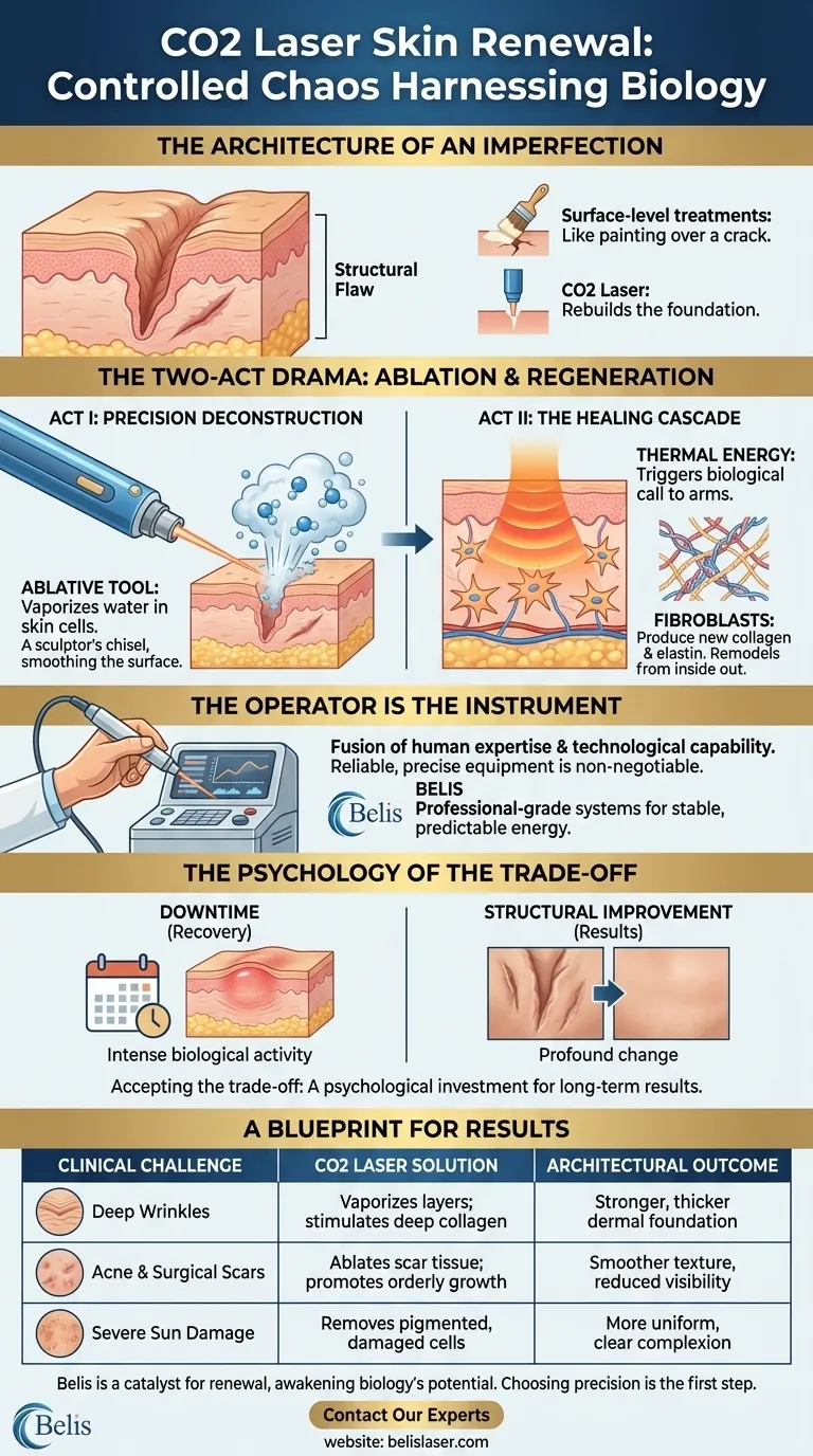 Controlled Chaos: How CO2 Lasers Harness Biology for Skin Renewal Visual Guide
