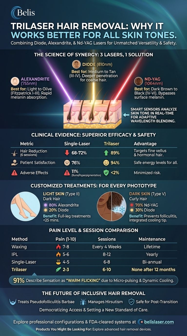 Trilaser Hair Removal: Why It Works Better for All Skin Tones Visual Guide