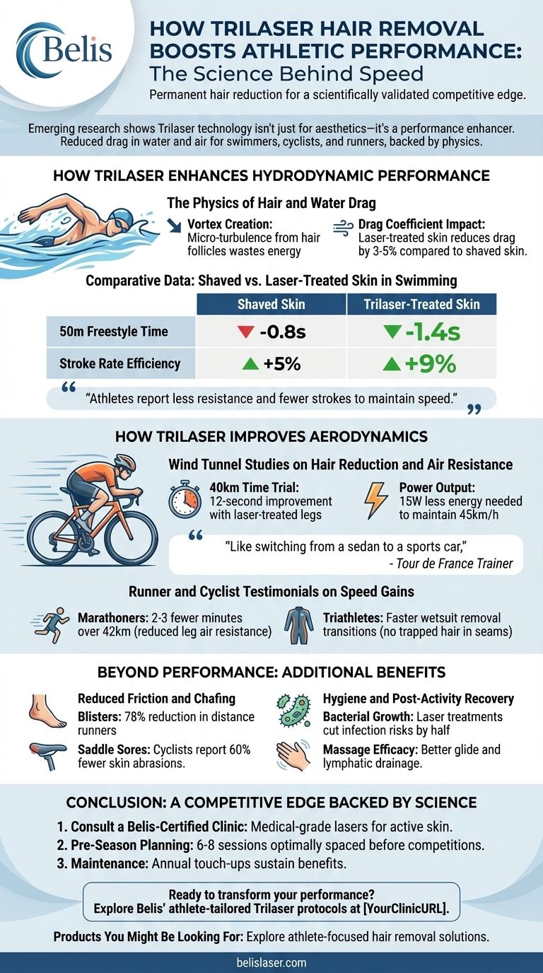 How Trilaser Hair Removal Boosts Athletic Performance: The Science Behind Speed Visual Guide