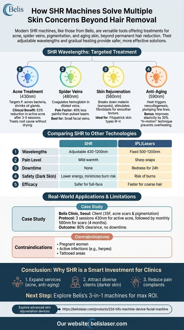 How SHR Machines Solve Multiple Skin Concerns Beyond Hair Removal Visual Guide