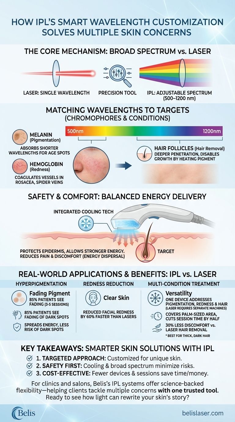 Como a Personalização Inteligente do Comprimento de Onda da IPL Resolve Múltiplos Problemas de Pele Guia Visual