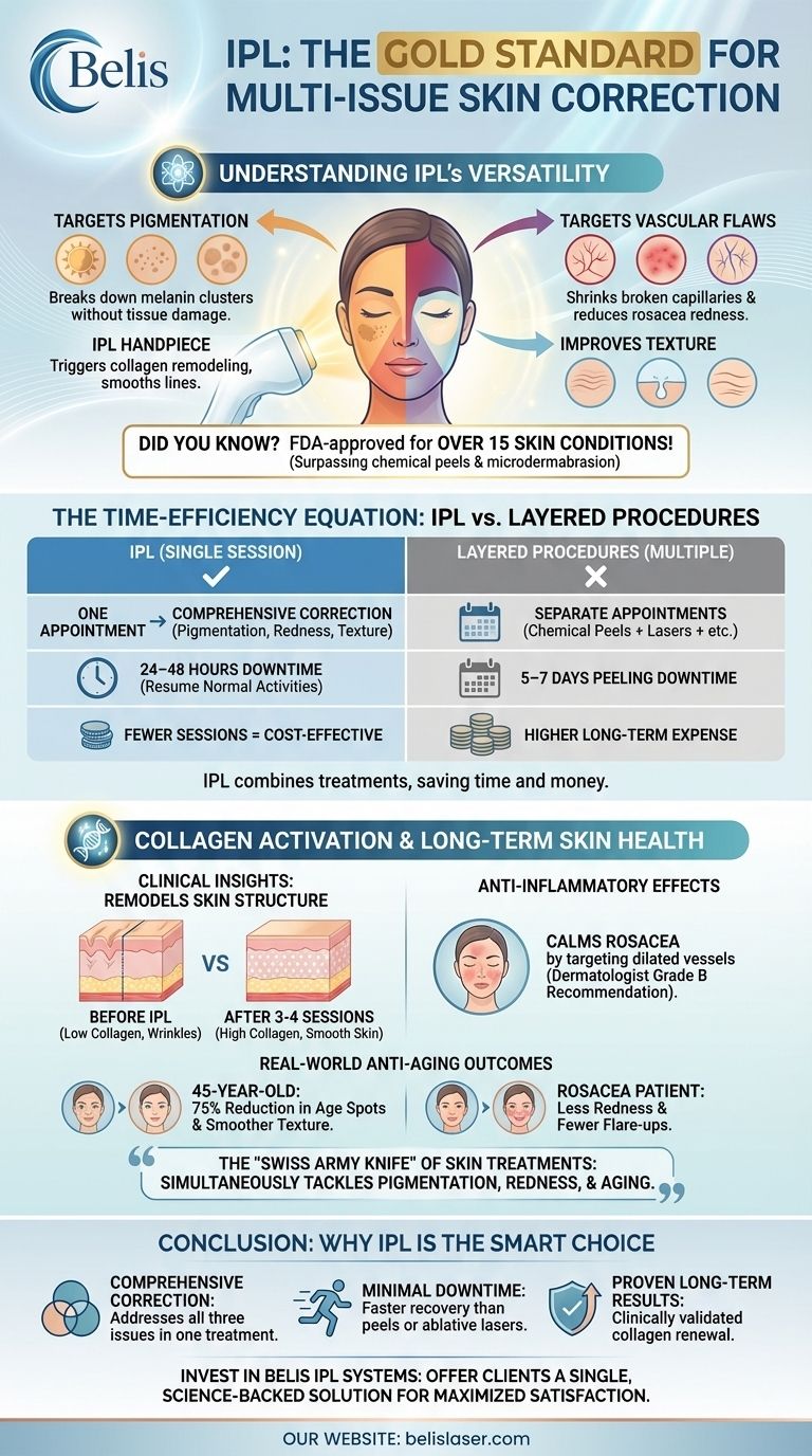 How IPL Outperforms Other Skin Treatments for Multi-Issue Correction Visual Guide