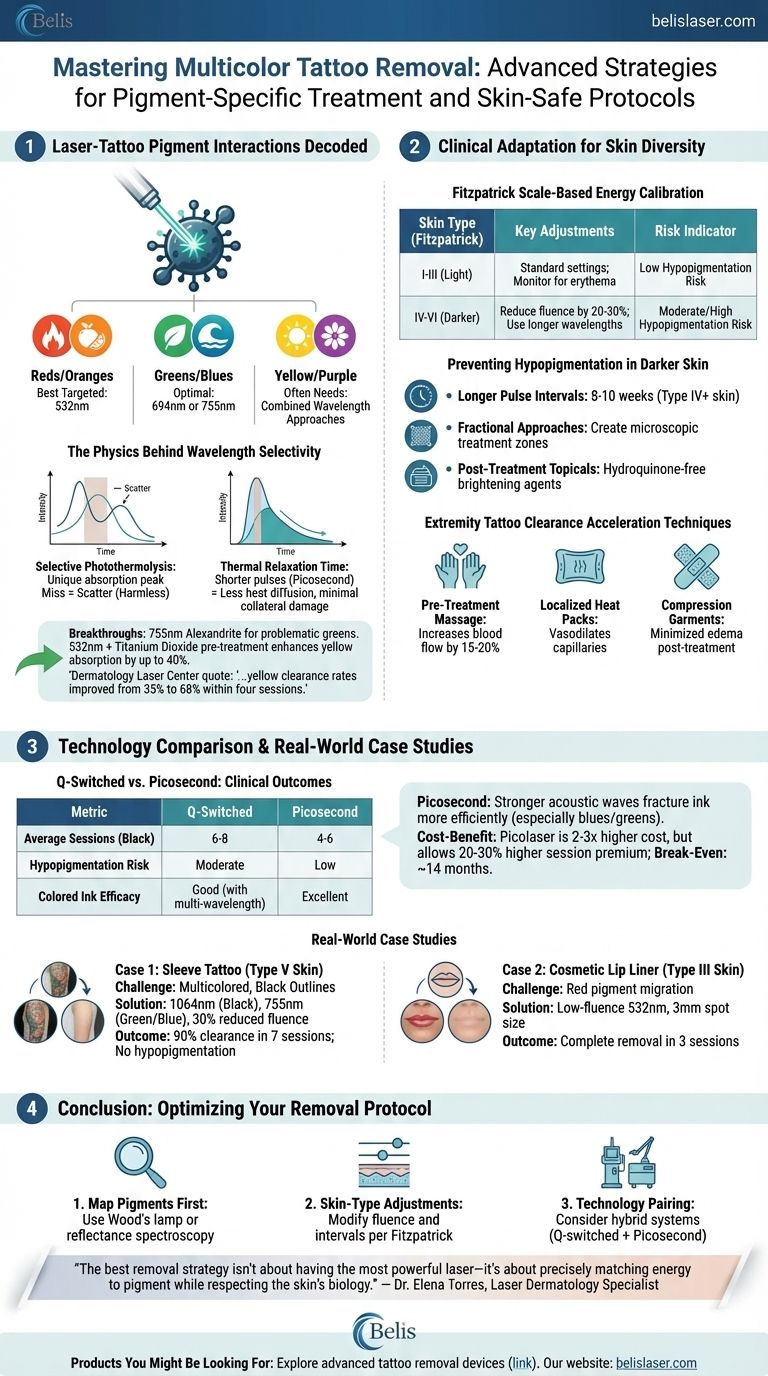 Mastering Multicolor Tattoo Removal: Advanced Strategies for Pigment-Specific Treatment and Skin-Safe Protocols Visual Guide