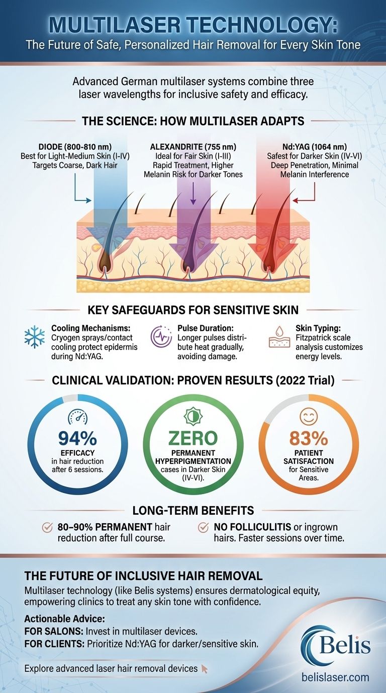 Comment la technologie multilaser offre une épilation sûre et personnalisée pour tous les tons de peau Guide Visuel
