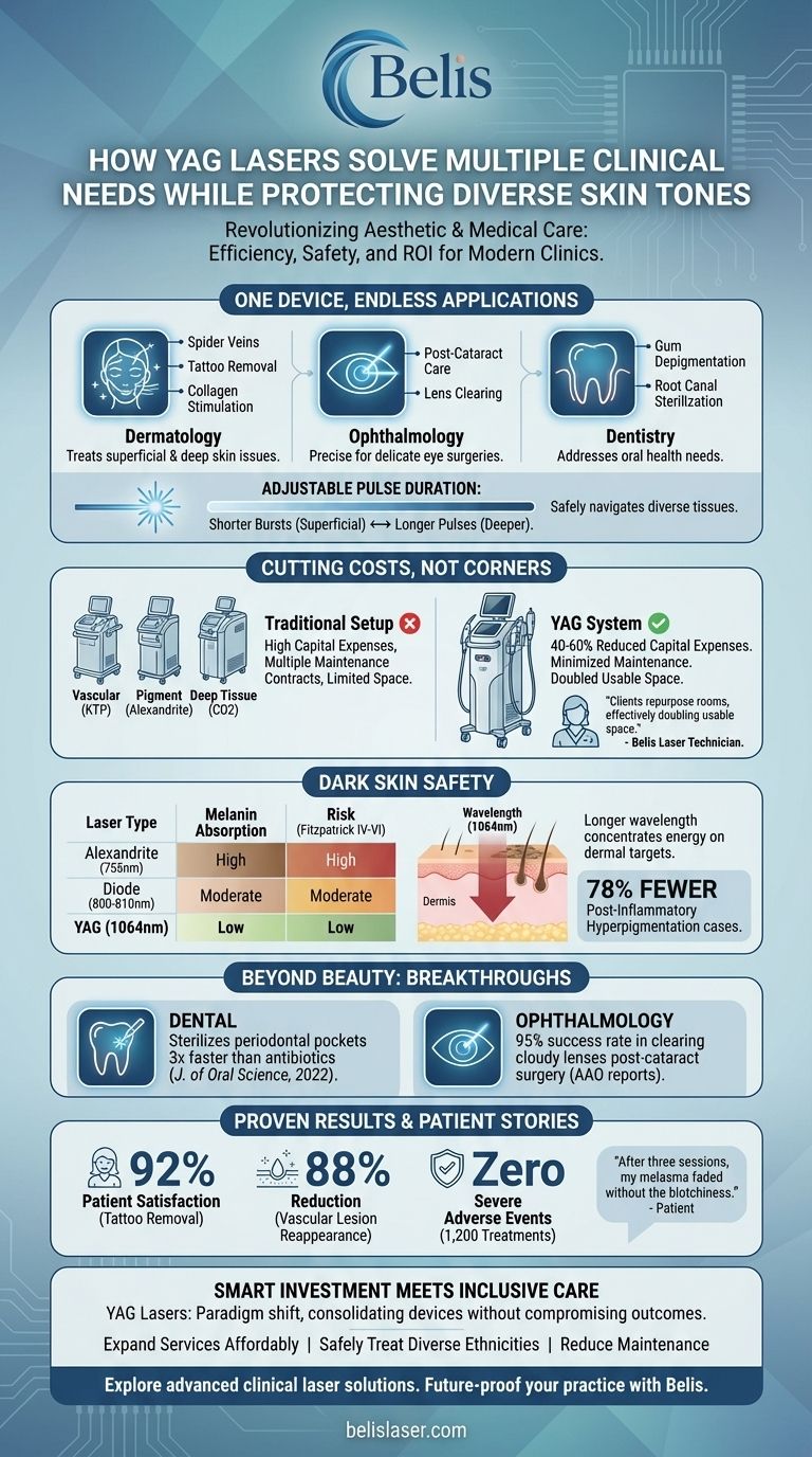 YAGレーザーが多様な肌色を保護しながら、複数の臨床ニーズを解決する方法 ビジュアルガイド