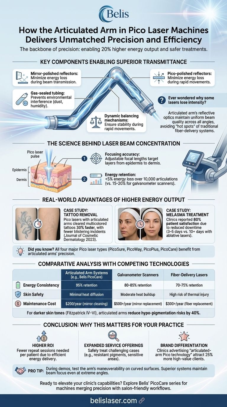 Cómo el Brazo Articulado en las Máquinas Láser Pico Ofrece una Precisión y Eficiencia Inigualables Guía Visual