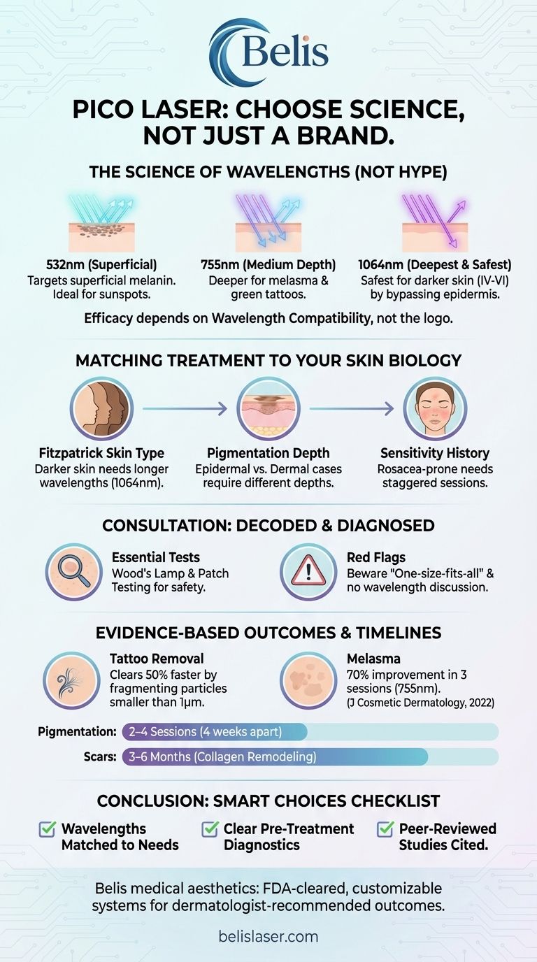 How to Choose Pico Laser Treatment Based on Skin Science (Not Brand Names) Visual Guide