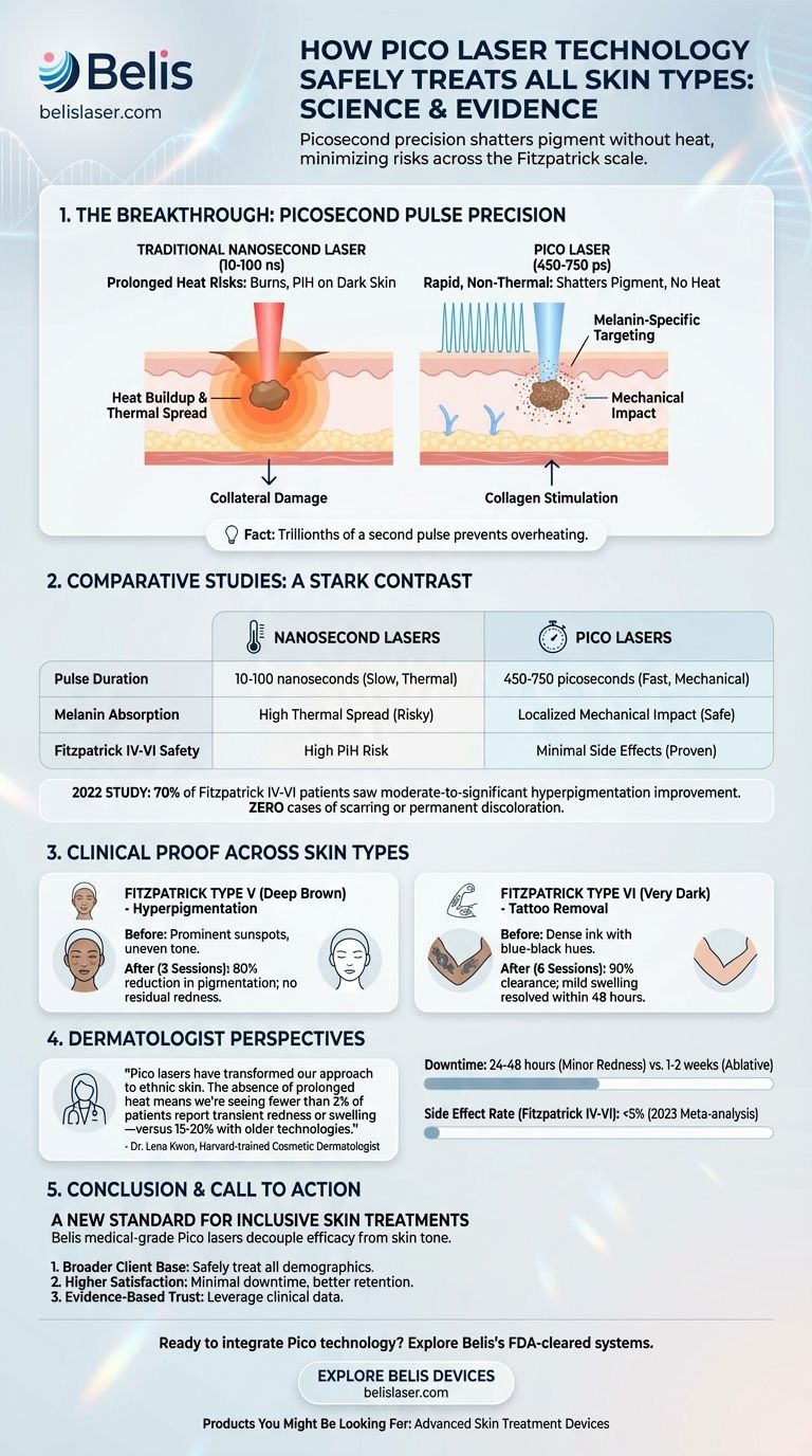 Как пикосекундная лазерная технология безопасно лечит все типы кожи: наука и доказательства Визуальное руководство