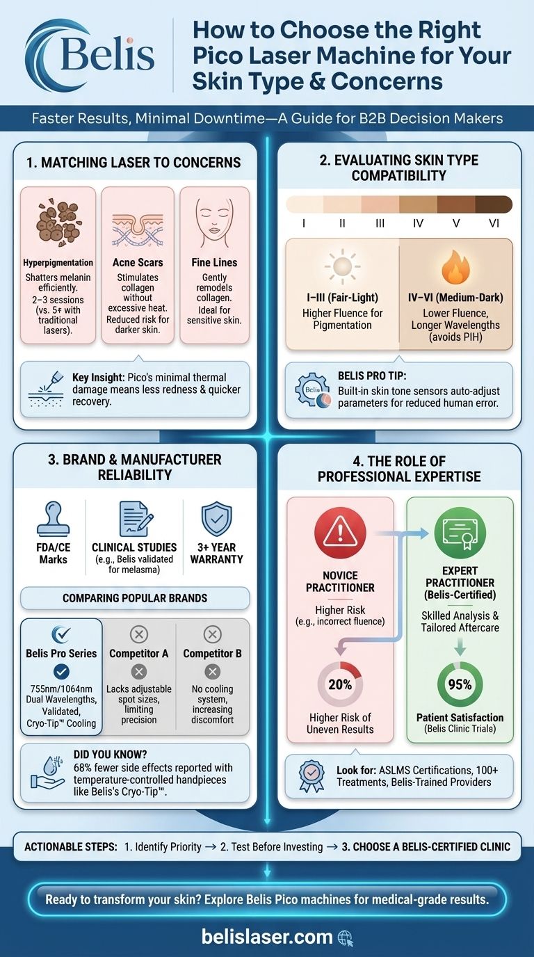 So wählen Sie das richtige Pico-Lasergerät für Ihren Hauttyp und Ihre Anliegen aus Visuelle Anleitung
