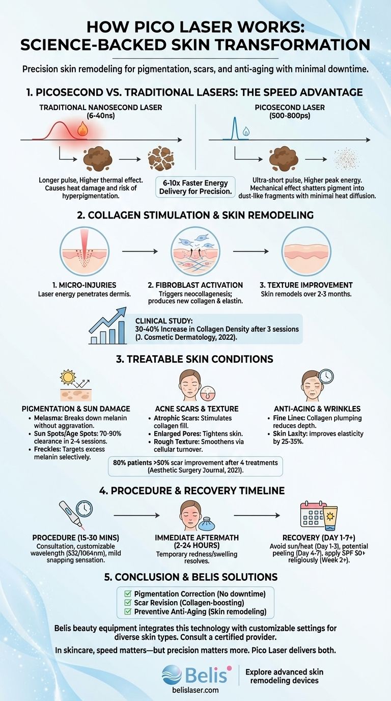 Cómo funciona el láser Pico: transformación de la piel científicamente probada para pigmentación y cicatrices Guía Visual