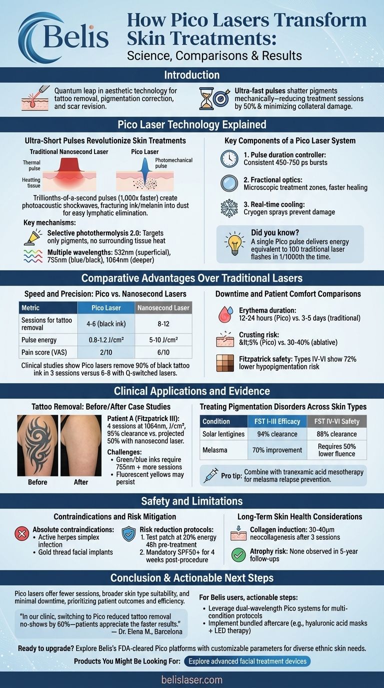 Как пикосекундные лазеры меняют процедуры для кожи: наука, сравнения и результаты Визуальное руководство