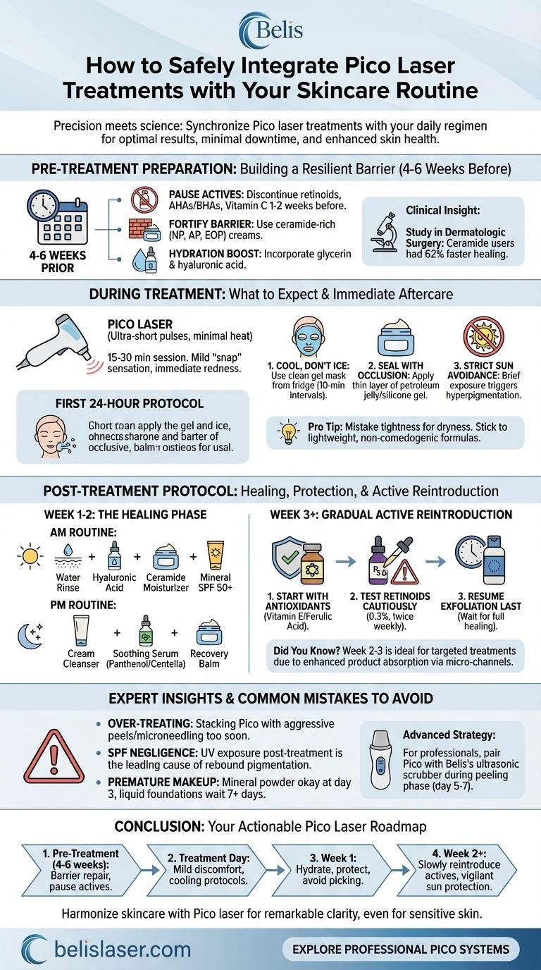 Cómo integrar de forma segura los tratamientos con láser Pico en tu rutina de cuidado de la piel Guía Visual