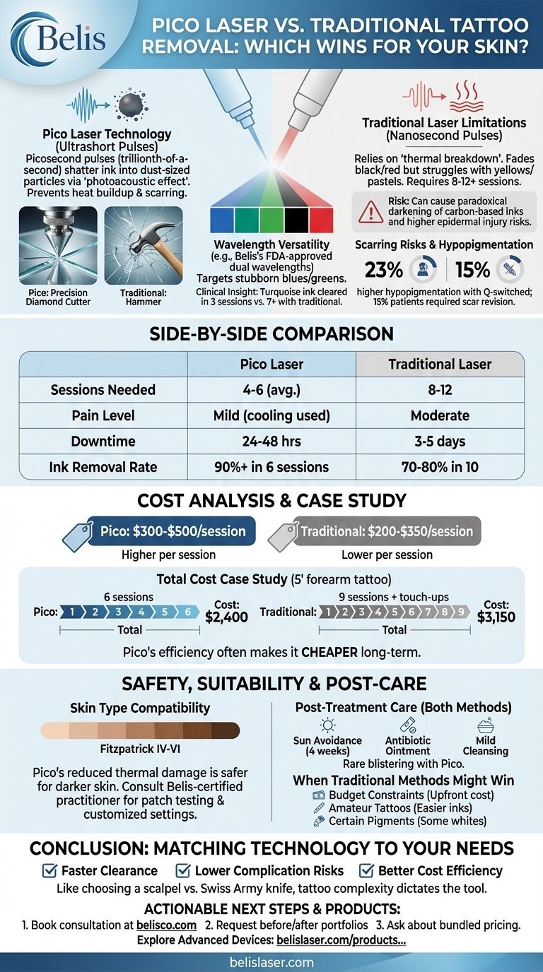 ピコレーザー vs. 従来のタトゥー除去：あなたの肌にはどちらの方法が最適か？ ビジュアルガイド