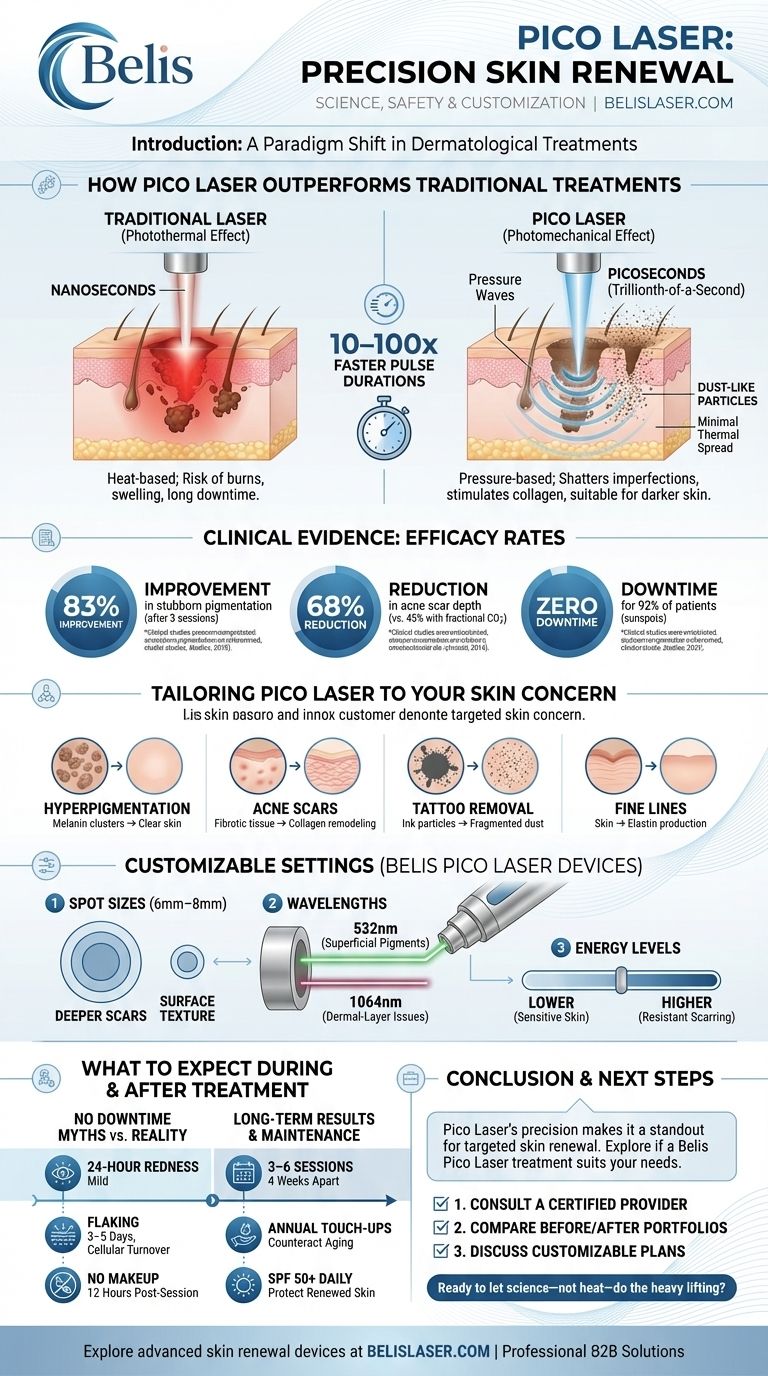 How Pico Laser Delivers Precision Skin Renewal: Science, Safety & Customization Visual Guide