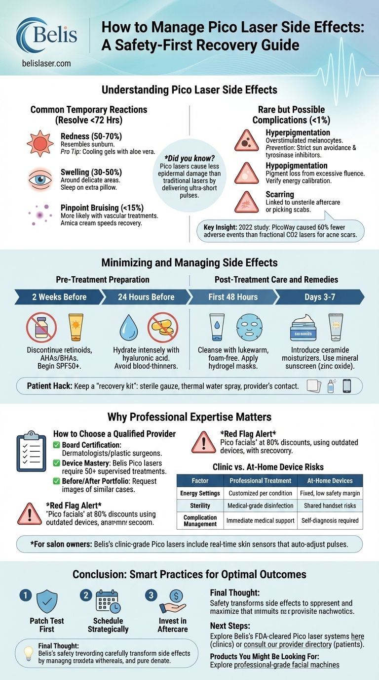 Как справиться с побочными эффектами пикосекундного лазера: руководство по безопасному восстановлению Визуальное руководство
