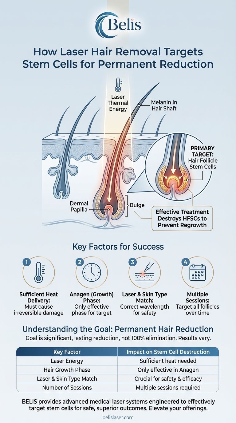 レーザー脱毛は幹細胞を破壊しますか？永久的な脱毛の鍵 ビジュアルガイド