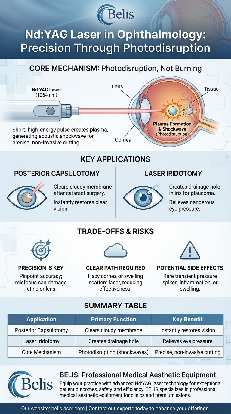 أين يُستخدم ليزر Nd:YAG بشكل شائع؟ مفتاح جراحة العيون غير الجراحية دليل مرئي