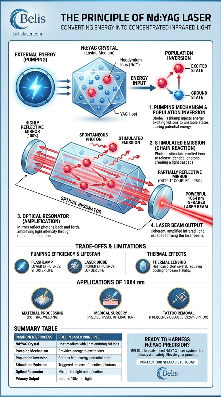Quel est le principe du laser Nd:YAG ? Déverrouiller la génération de lumière cohérente et de haute puissance Guide Visuel