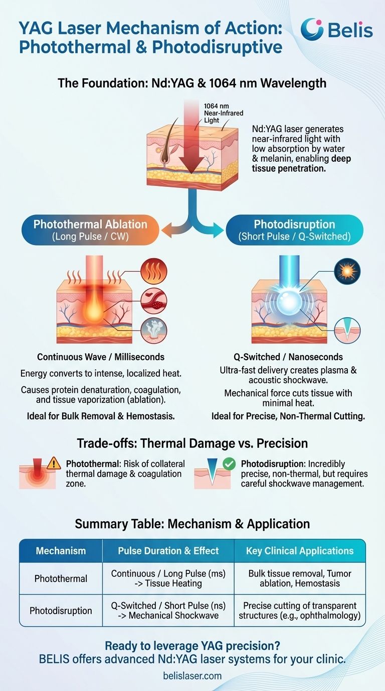 YAG 레이저의 작용 메커니즘은 무엇입니까? 정밀 절개 및 심부 조직 응고 시각적 가이드