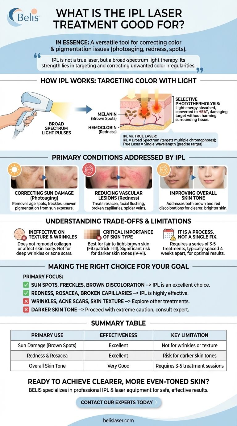 IPLレーザー治療は何に効果がありますか？日焼けによるダメージと赤みの改善 ビジュアルガイド