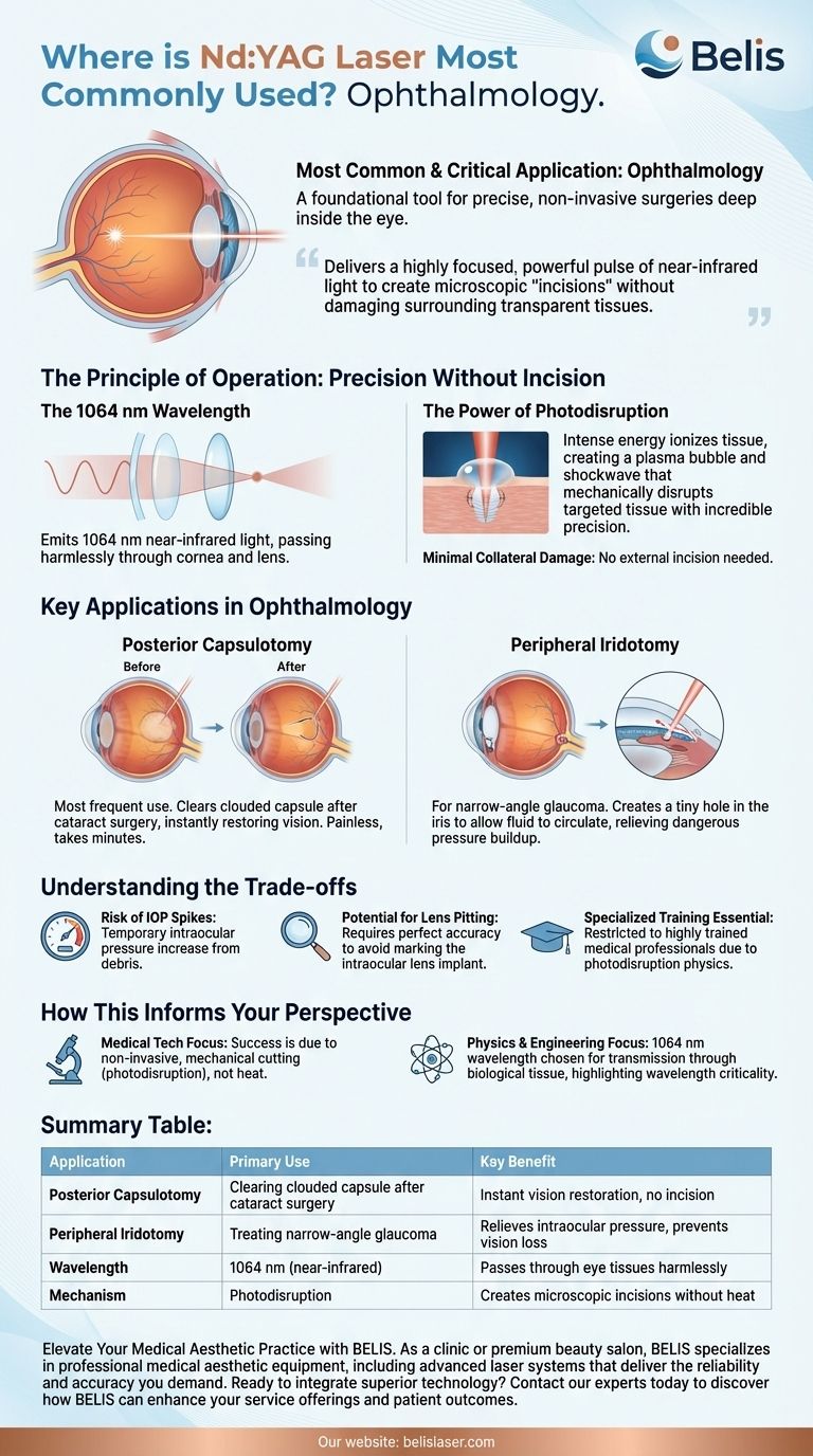 Nd:YAGレーザーが最も一般的に使用されているのはどこですか？非侵襲的な眼科手術に革命をもたらす ビジュアルガイド