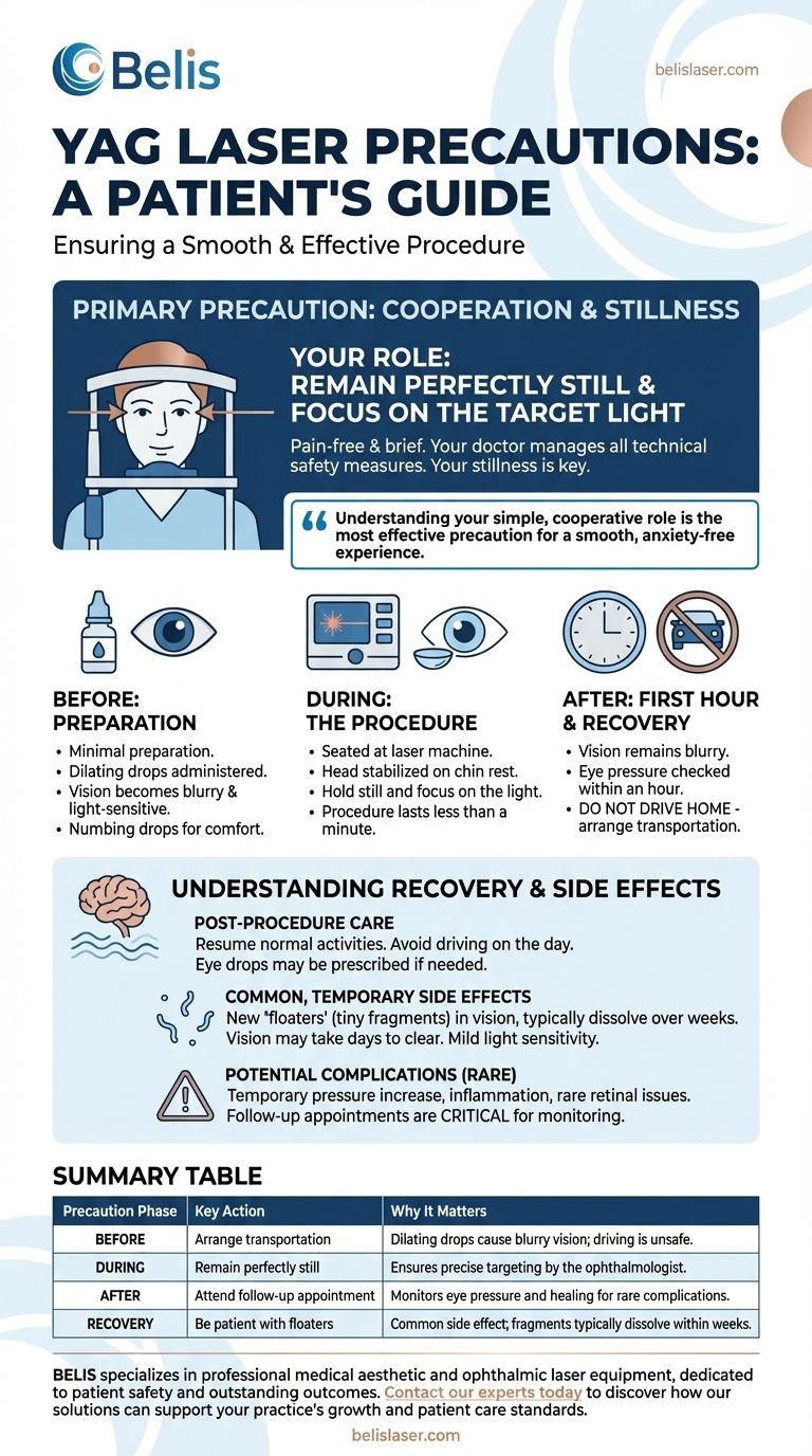 Que precauções devem ser tomadas durante um laser YAG? Garanta um Procedimento Seguro e Eficaz Guia Visual