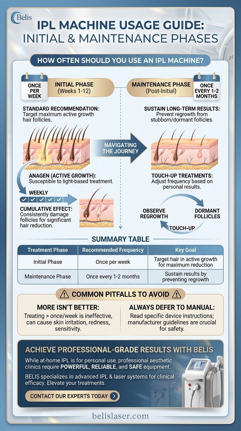 How often should you use an IPL machine? A Guide to the Perfect Treatment Schedule Visual Guide