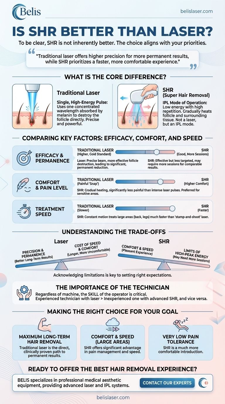 Is SHR better than laser? Choose the Right Hair Removal for Your Goals Visual Guide