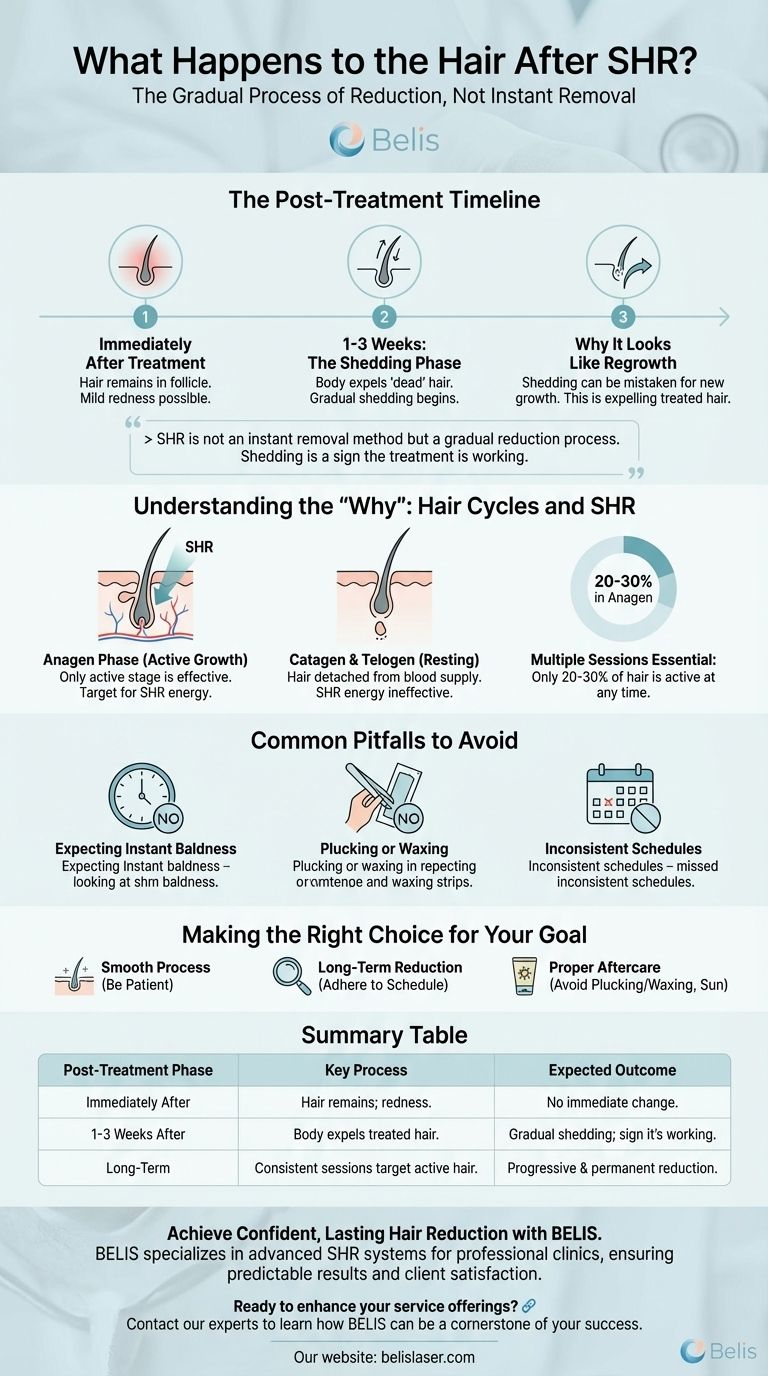 Was passiert mit den Haaren nach der SHR-Behandlung? Den schrittweisen Haarausfall verstehen Visuelle Anleitung