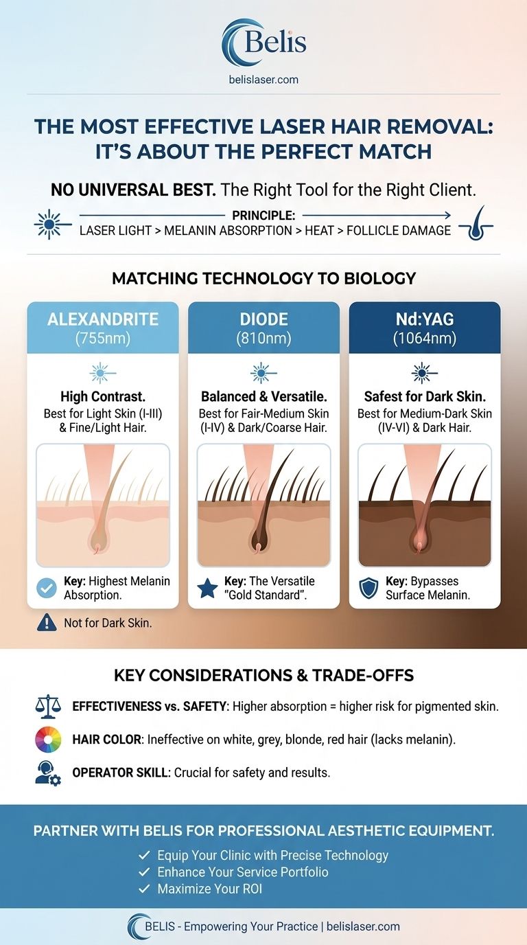 What is the most effective laser hair removal method? Find the Perfect Match for Your Skin & Hair Visual Guide