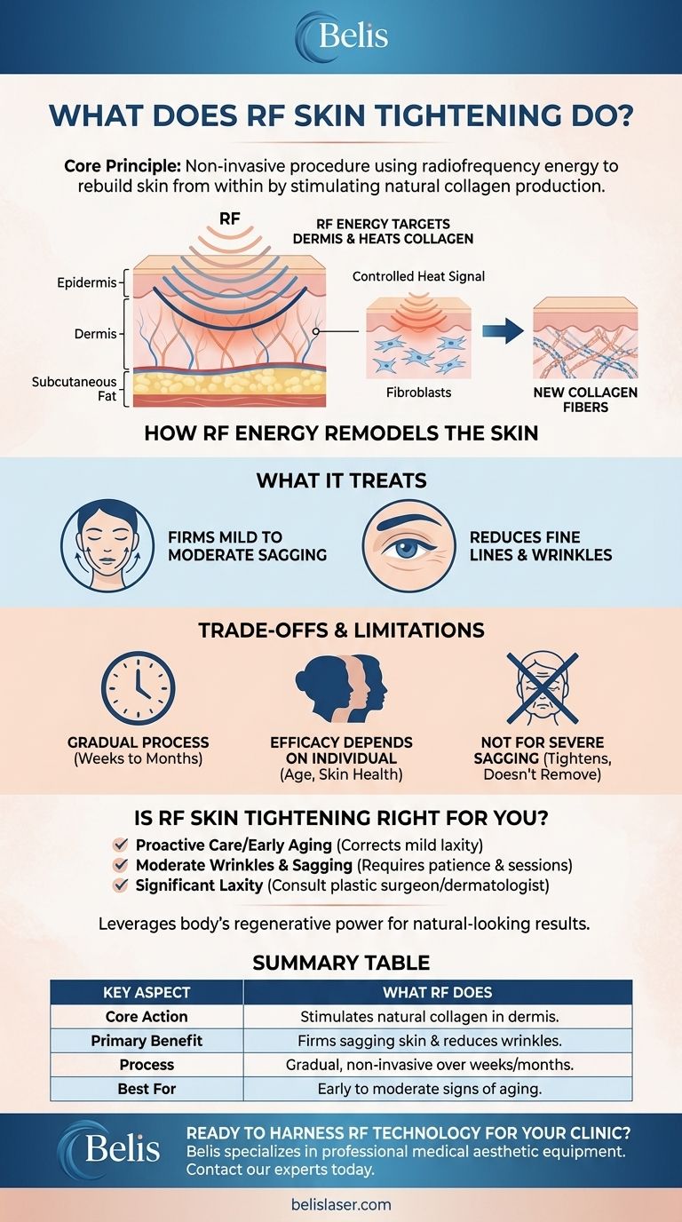 Was bewirkt RF-Hautstraffung? Bauen Sie das Fundament Ihrer Haut für ein strafferes Aussehen wieder auf Visuelle Anleitung