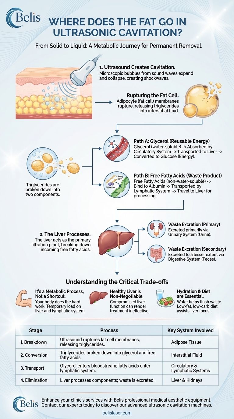 Dove va il grasso nella cavitazione a ultrasuoni? Una spiegazione completa del processo di eliminazione del grasso Guida Visiva