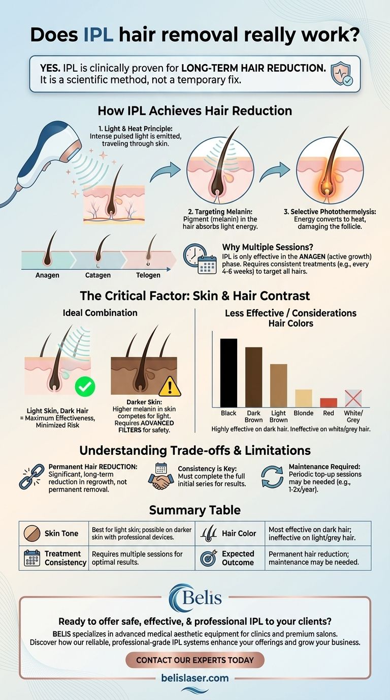 هل إزالة الشعر بالليزر IPL فعالة حقًا؟ اكتشف تقليل الشعر طويل الأمد بالاستناد إلى العلم دليل مرئي