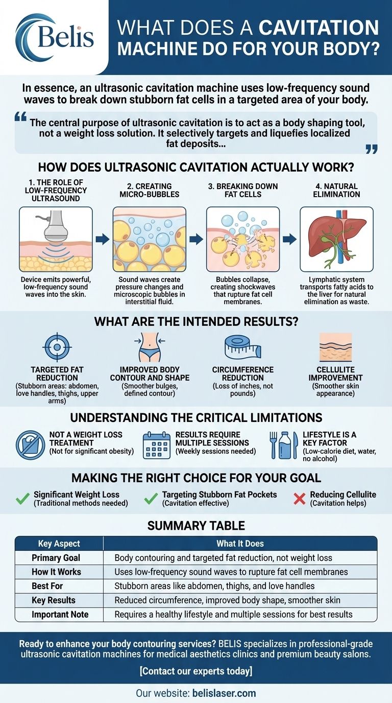 Что делает аппарат для кавитации с вашим телом? Коррекция контуров без операции Визуальное руководство