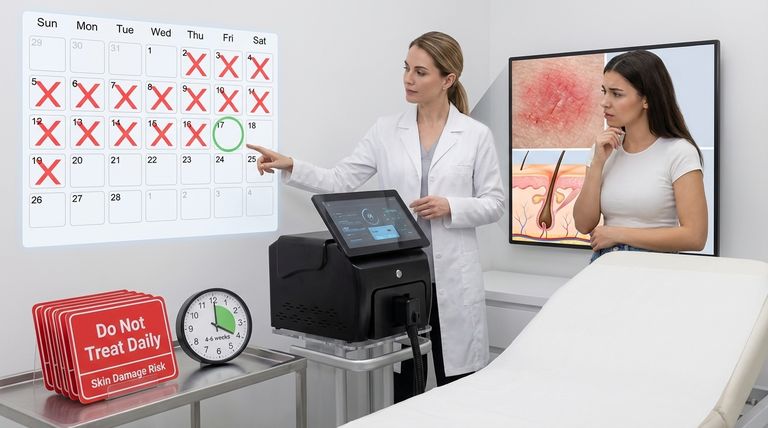 レーザー脱毛を毎日行っても大丈夫ですか？過剰治療のリスクを解説